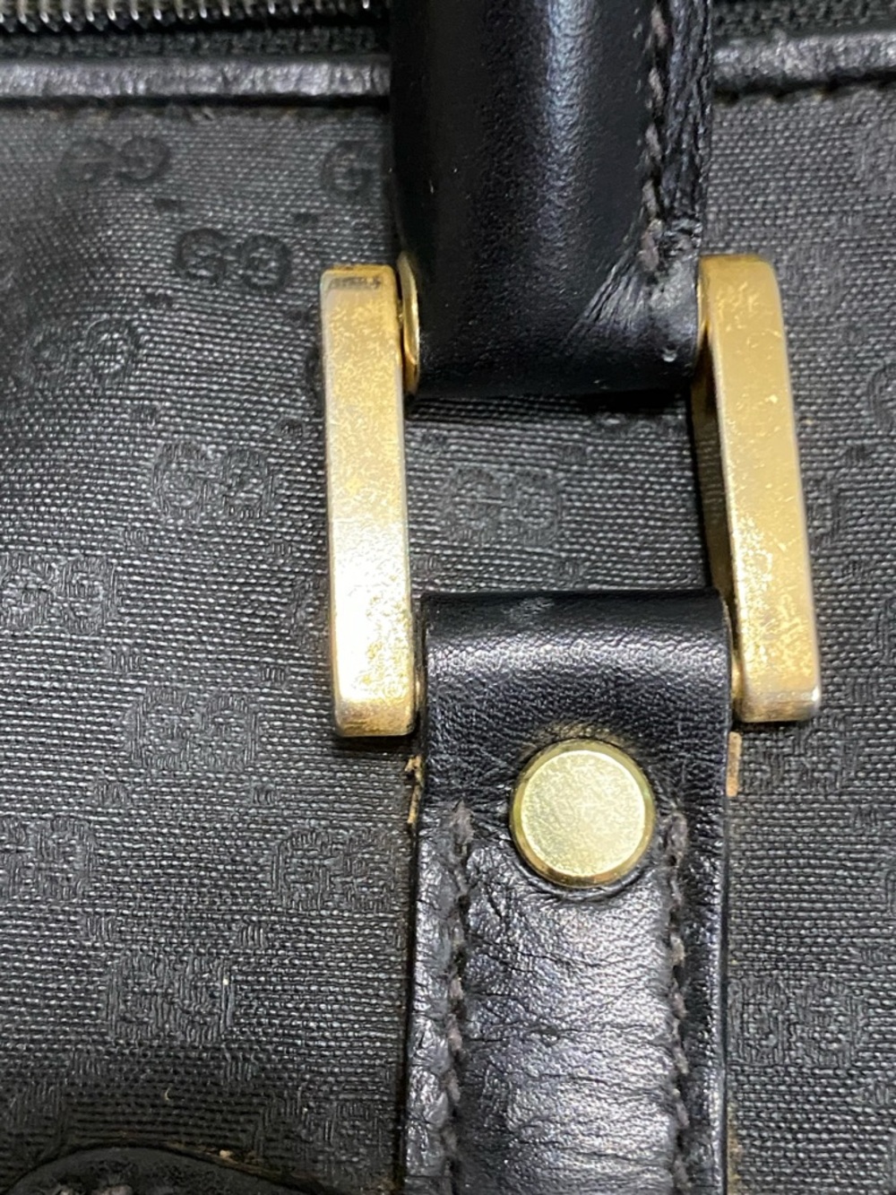 XL Gucci Travel Bag Duffel Micro GG Monogram Black Unisex Luggage Satchel - Picture 17 of 17